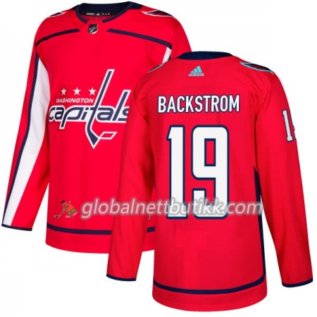 Washington Capitals Hockeydrakt Nicklas Backstrom 19 2017-2018 Rød Adidas Authentic - Herre
